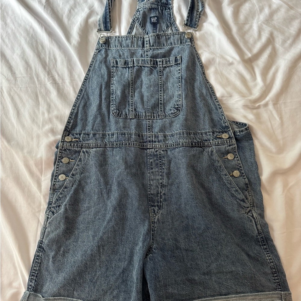 GAP Blue Denim Overalls with Adjustable Straps